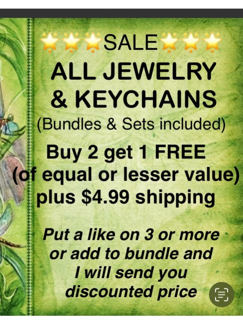 ALL JEWELRY- BUY 2 GET 1 FREE & $4.99 shipping
